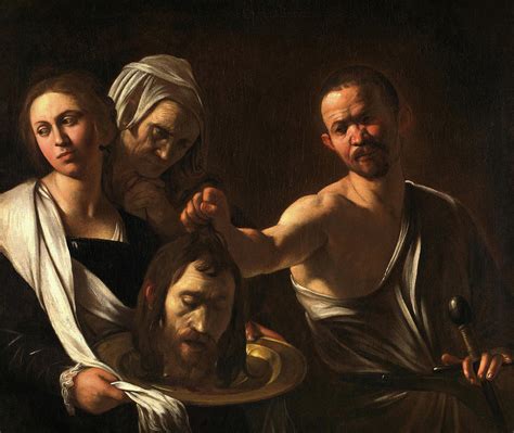 The Death of the Virgin, by Caravaggio; The Incredulity of Saint Thomas, by Caravaggio; The Madonna of the Grooms, by Caravaggio; The Seven Works of Mercy, by Caravaggio; The Crucifixion of St. Andrew by Caravaggio; The Decapitation of Saint John the Baptist, by Caravaggio; Salome with the Head of John the Baptist, by Caravaggio 